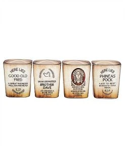 Hot Sale ???? The Haunted Mansion Mini Glass Set - 4 Pack ????