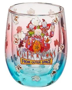Coupon ???? Popcorn Killer Klowns From Outer Space Stemless Wine Glass - 13 oz. ????