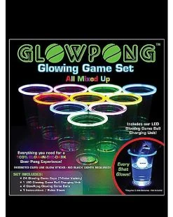 Cheap ???? Glow Pong Mixed Competition Game Set ⌛