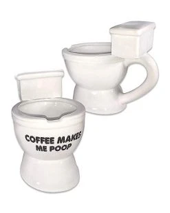 Deals ???? Coffee Makes Me Poop Toilet Coffee Mug - 10 oz. ????
