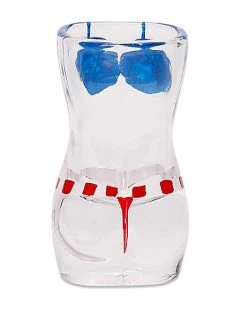 Brand new ???? Red White and Blue ???? Bikini Female Body Shot Glass - 2 oz. ???? -Corona-shop 03163185 c