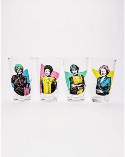 Promo ???? Golden ???? Girls Pint Glasses 4 Pack - 16 Oz. ????