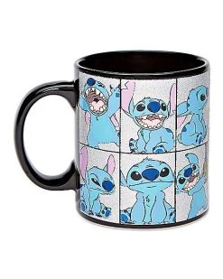 Buy ???? Glitter Stitch Coffee Mug 20 oz. - Lilo and Stitch ⭐