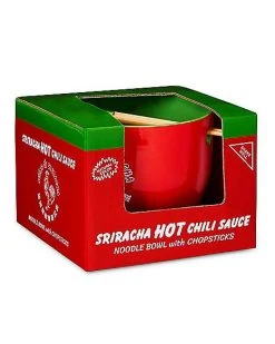 New ???? Boxed Sriracha Noodle Bowl and Chopsticks Set ???? -Corona-shop 03493210 d
