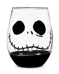 New ⭐ Jack Skellington Stemless Glass 20 oz. - The Nightmare Before ???? Christmas ????