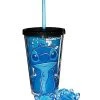 Hot Sale ❤️ Aloha Stitch Cold Cup with Straw and Cubes 16 oz. - Disney ????