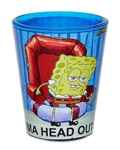 Hot Sale ???? SpongeBob SquarePants Meme Shot Glass – 2 oz. – Nickelodeon ????