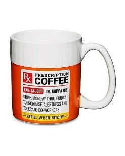 Cheap ???? Prescription Sticker Coffee Mug – 14 oz. ????