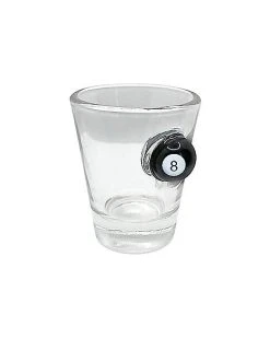 Deals ???? Eight Ball Clear Shot Glass - 1.5 oz. ????