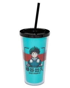 Cheapest ???? Deku Red Stripe Cup with Straw 20 oz. - My Hero Academia ✔️