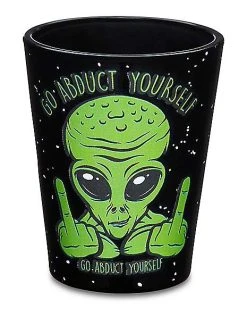 Best Pirce ???? Abduct Yourself Alien Shot Glass – 1.5 oz. ????
