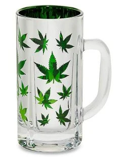 Best Pirce ???? Tall Weed Leaf Beer Mug - 18 oz. ❤️