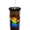 New ???? Ohana Means Family Stitch Pride Cup with Straw 20 oz. - Lilo & Stitch ????