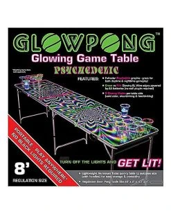 New ???? Glowing Psychedelic Beer Pong Table - 8 ft. ???? -Corona-shop 03746245 c