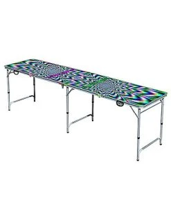 New ???? Glowing Psychedelic Beer Pong Table - 8 ft. ???? -Corona-shop 03746245 e