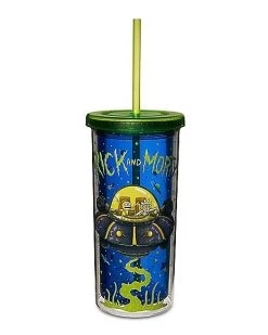 Cheap ???? Spaceship Rick and Morty Cup with Straw - 29 oz. ????
