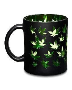 Promo ✨ Frosted Weed Leaves Coffee Mug - 16 oz. ????