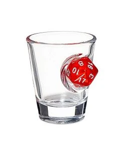 Best Pirce ???? Red Dice Shot Glass - 2 oz. ⌛