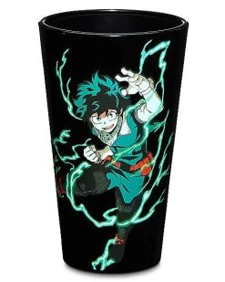Discount ???? Glow in the Dark Deku Pint Glass 16 oz. - My Hero Academia ????