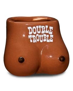 New ???? Double Trouble Molded Shot Glass - 3 oz. ????