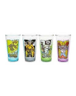 Best Pirce ✨ Tarot Card Pint Glasses 4 Pack - 16 oz. ????