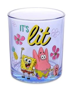 Discount ???? SpongeBob SquarePants Rocks Glasses 4 Pack - 10 oz. ????