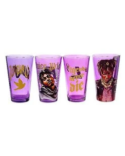 Discount ⭐ Juice WRLD Pint Glasses 4 Pack - 16 oz. ????