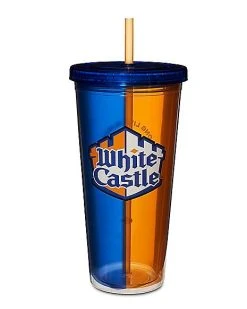Wholesale ???? White Castle Cup with Straw - 20 oz. ????