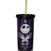 Cheapest ???? King Jack Skellington Cup with Straw 20 oz. - The Nightmare Before ❄ Christmas ????
