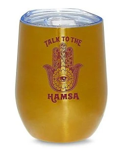 Cheap ???? Talk to the Hamsa Cup with Lid - 12 oz. ????