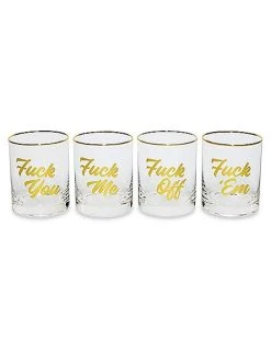 Cheapest ???? Fuck Glasses 4 Pack - 14 oz. ✔️