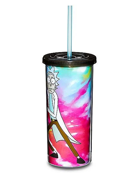 Budget ???? Tie Dye Rick and Morty Cup with Straw - 20 oz,. ???? 3 Budget ???? Tie Dye Rick and Morty Cup with Straw - 20 oz,. ???? - Image 3
