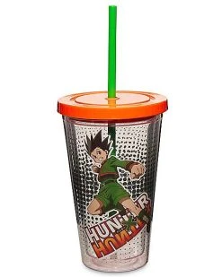 New ✔️ Gon Freecss Hunter x Hunter Cup with Straw - 18 oz. ????