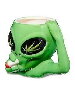 Budget ???? Smoking Alien Molded Coffee Mug - 20 oz. ❤️ -Corona-shop 03848264 b