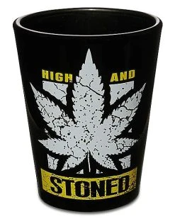 Top 10 ???? High and Stoned Shot Glass - 1.5 oz. ????