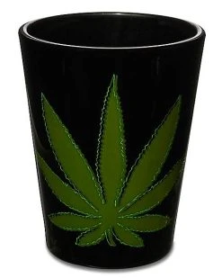 New ✔️ So High Weed Leaf Shot Glass - 1.5 oz. ⌛ -Corona-shop 03848819 b