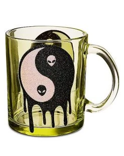 Coupon ???? Glitter Yin Yang Glass Mug - 17 oz. ????