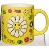 Best Sale ???? Flower Smiley Face Icon Coffee Mug - 20 oz. ????