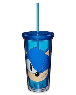 Cheapest ???? Winking Sonic Cup with Straw 20 oz. - Sonic the Hedgehog ????