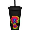 Deals ???? Rainbow Mushroom Cup with Straw - 24 oz. ????
