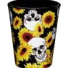 Outlet ???? Sunflower Skull Shot Glass - 2 oz. ????