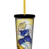 New ⭐ Super Saiyan Fight Cup with Straw 20 oz. - Dragon Ball Z ⌛