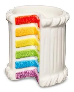 Brand new ???? Molded Rainbow ???? Birthday Cake Shot Glass - 2 oz. ????