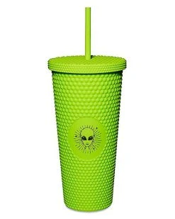 Cheapest ???? Green Alien Textured Cup with Straw - 24 oz. ????