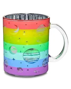 Deals ???? Rainbow Frosted Galaxy Coffee Mug - 16 oz. ????
