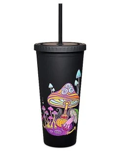 Deals ???? Mushroom Cup with Straw - 24 oz. ????