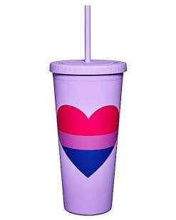 Deals ???? Bisexual Pride Cup with Straw - 24 oz. ????