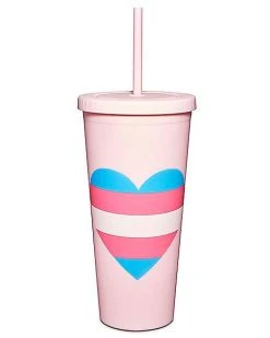 Promo ❤️ Transgender Pride Cup with Straw - 24 oz. ????