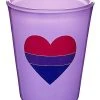 Deals ???? Bisexual Heart Shot Glass - 2 oz. ✔️