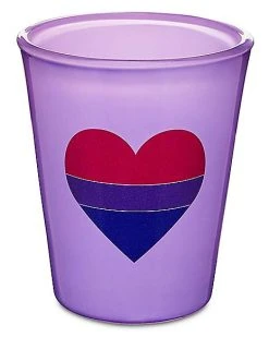 Deals ???? Bisexual Heart Shot Glass - 2 oz. ✔️